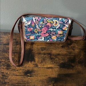 Floral Patterned Crossbody Bag